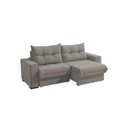 Ver imagem 7 de Sofá Retrátil e Reclinável 2 Lugares Dorian 235cm em Suede Cinza