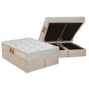 Ver imagem 1 de Cama Box Baú King: Colchão Espuma D33 Castor Sleep Max Relax + Base CRC Suede Clean(193x203)