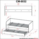 Ver imagem 5 de Sofá Cama Solteiro com Auxiliar Tcm Branco