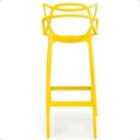 Ver imagem 5 de Kit 3 Banqueta Alta Allegra com Encosto Design Cozinha/bancada - Amarelo