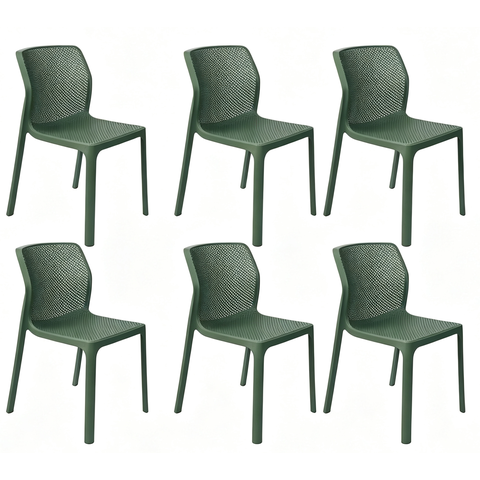 Kit 6 Cadeiras Laryssa Verde