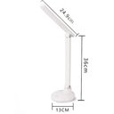 Ver imagem 2 de Luminária Mesa Touch Screen LED Recarregavel Aticulada Abajur 30 LEDs 3 Funçoes Escritório Leitura