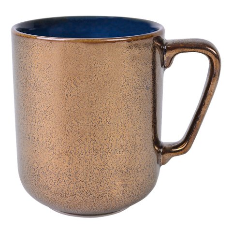 CANECA CAFE LEITE CHA KERAMIE EM CERAMICA 350 ML - Azul