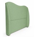 Ver imagem 3 de Cabeceira para Cama Box Estofada Persa 140cm Boucle Verde Claro Linha Premium Pés em Sapatas