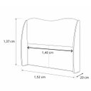Ver mais imagens de Cabeceira para Cama Box Estofada Persa 140cm Boucle Verde Claro Linha Premium Pés em Sapatas