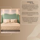 Ver imagem 7 de Cabeceira para Cama Box Estofada Persa 140cm Boucle Verde Claro Linha Premium Pés em Sapatas