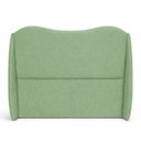 Ver imagem 2 de Cabeceira para Cama Box Estofada Persa 140cm Boucle Verde Claro Linha Premium Pés em Sapatas