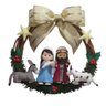 Guirlanda Decoração Natal Presepio Jesus e Maria Feltro - 1