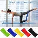 Ver imagem 4 de Kit 5 Mini Elásticas Alongamento Pilates Yoga Exercícios Condicionamento Físico Relaxamento