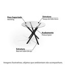 Ver imagem 2 de Conjunto Mesa Redonda Tubular 4 Cadeiras Hydra Plus Preto