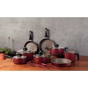 Ver imagem 3 de Jogo de Panelas 10 Peças Paris Antiaderente Vermelho Tramontina