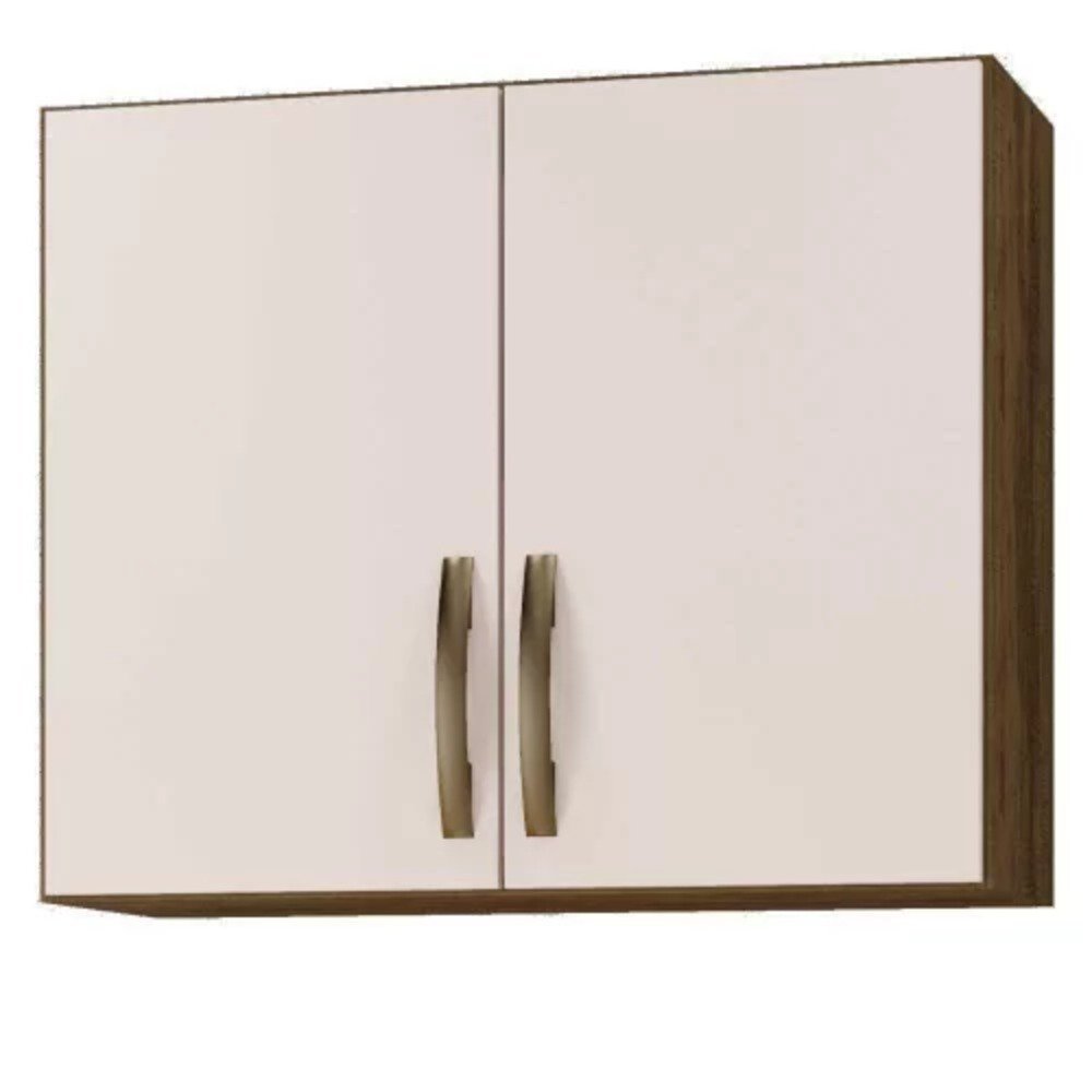 Armário de Parede Aéreo de Cozinha 2Pts Ipê/Off Yes Mobly | MadeiraMadeira
