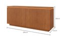 Ver imagem 2 de Buffet Luminus 4 Portas C/led - Mv - Rei de Casa Naturale
