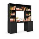 Ver imagem 2 de Mesa de Costura com Estante e 2 Portas para Ateliê 180cm Multimóveis MP6112 Preto