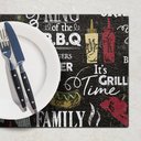 Ver imagem 1 de 10 Jogo Americano Grill - Hambúrguer Impermeável Pvc