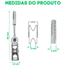 8 Carretilhas Roldana Simples Metal pra Reforma Varal Teto - 2