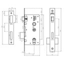 Ver imagem 2 de Fechadura Victória Externa 45mm Roseta Cromado 108449/6010/45 Zc Arouca