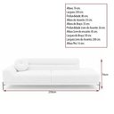 Ver imagem 4 de Sofá Arezzo 3 Lugares com Chaise Fixo 230cm Off White Sallar Home