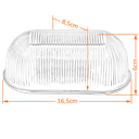 Ver imagem 2 de Kit 3 Vidros Oval para Luminaria Tartaruga Tradicional