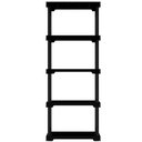 Ver imagem 2 de Estante Plástica Poly com 5 Prateleiras Preto 70x35x167cm - 10111138020 - I'm In Home Estante Plásti
