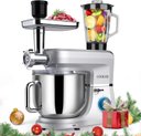 Ver imagem 1 de Cooklee Batedeira 6-em-1, 8.5qt, Multiuso, Aço Inox, Prata