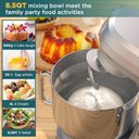 Ver imagem 7 de Cooklee Batedeira 6-em-1, 8.5qt, Multiuso, Aço Inox, Prata