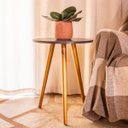 Ver imagem 1 de Mesa de Apoio Lateral Mesinha Decorativa para Sala e Quarto