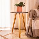 Ver imagem 2 de Mesa de Apoio Lateral Quarto Sala Mesinha Decorativa