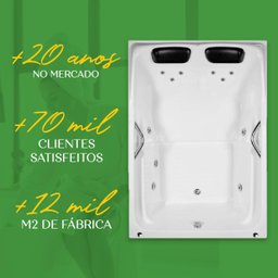 Banheira Dupla Encanto Completa com Hidro - 6