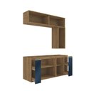 Ver imagem 3 de Conjunto para Banheiro Kappesberg Celeste 7 Peças Nogueira/azul 160cm