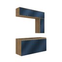 Ver imagem 2 de Conjunto para Banheiro Kappesberg Celeste 7 Peças Nogueira/azul 160cm