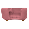 Poltrona Cama Pet Baby Hanna Estofada Tecido Veludo:rosê - 2