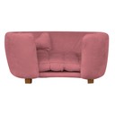 Ver imagem 2 de Poltrona Cama Pet Baby Hanna Estofada Tecido Veludo:rosê