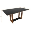 Ver imagem 2 de Conjunto Sala de Jantar Mesa Louise 160cm Tampo Vidro/mdf com 6 Cadeiras Dália