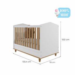 Berço Mini Cama Bala de Goma Espresso Móveis - 3