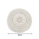 Ver imagem 3 de Toalha de Mesa Redonda Crochê Algodão 60cm Creme Primavera Edições