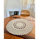 Ver imagem 4 de Toalha de Mesa Redonda Crochê Algodão 60cm Creme Primavera Edições