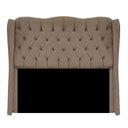 Ver imagem 2 de Cabeceira Estofada Auren para Cama Box King Size 1.95cm: Capuccino