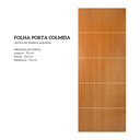 Ver imagem 2 de Porta Madeira Modelo Colmeia Frisada 4009 - 70x210 X 3,5 Jequitibá - Alamo