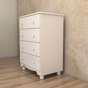 Ver mais imagens de Quarto de Bebê Completo Sueño Cômoda 4 Gavetas 100% Mdf Branco Brilho - Panorama Móveis