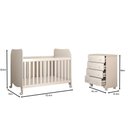 Ver imagem 4 de Quarto de Bebê Completo Sueño Cômoda 4 Gavetas 100% Mdf Branco Brilho - Panorama Móveis