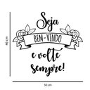 Ver imagem 3 de Adesivo de Porta Frase Seja Bem Vindo e Volte Sempre Parede Casa Vitrine Kanto Store Adesivo de Pare