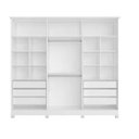 Ver imagem 2 de Guarda Roupa Casal 6 Portas S/pés em Mdf Bianca Bianchi - Branco