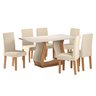 Conjunto Sala de Jantar Mesa Emmy com 6 Cadeiras Venus  Móveis - 2