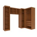 Ver imagem 4 de Modulado Quarto Infantil 6 Peças Liz Espresso Móveis Marrom/Cinamomo/Off White
