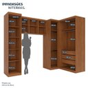 Ver imagem 5 de Modulado Quarto Infantil 6 Peças Liz Espresso Móveis Marrom/Cinamomo/Off White