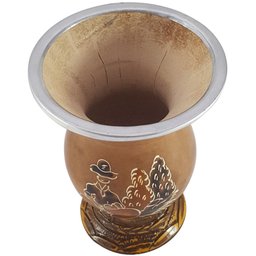 Conjunto Kit Cuia e Bomba para Chimarrão Mate Terere Porongo Gaucho - 5