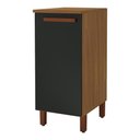 Ver imagem 1 de Balcão de Cozinha Monza 40cm Freijó/chumbo com Tampo Mdf - Indékes
