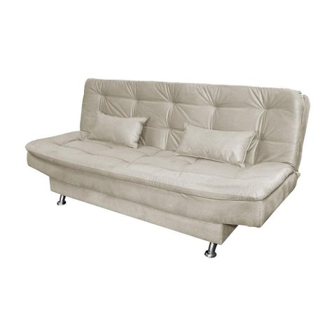 Sofá Cama 3 Lugares com Pillow Reclinável 190 Larg Salomé Matrix