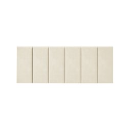 Cabeceira Painel Riscada Estofada para Cama de Casal 1,40 - Palha - 2